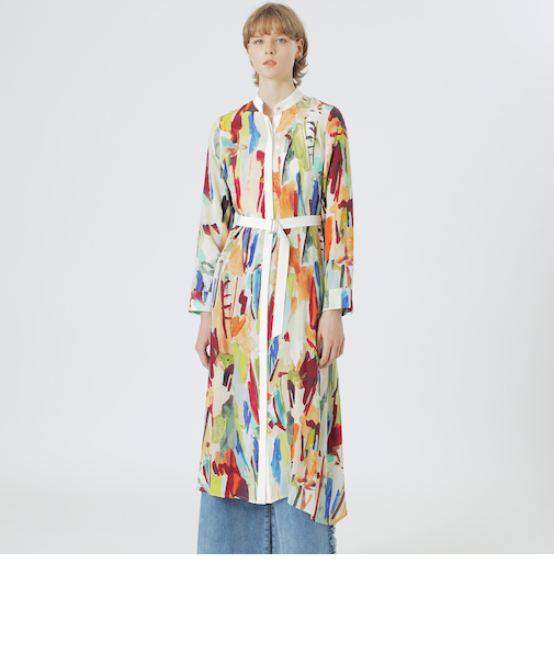 ニュアンスプリントワンピース