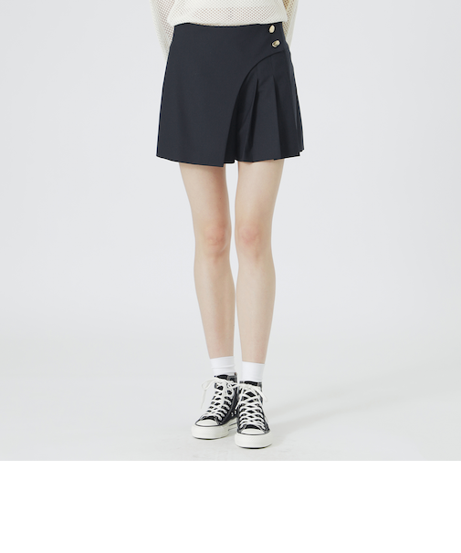 アシンメトリープリーツスコート