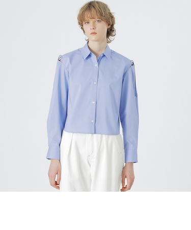 ショルダーカットアウトシャツ