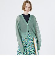 メッシュニットカーディガン