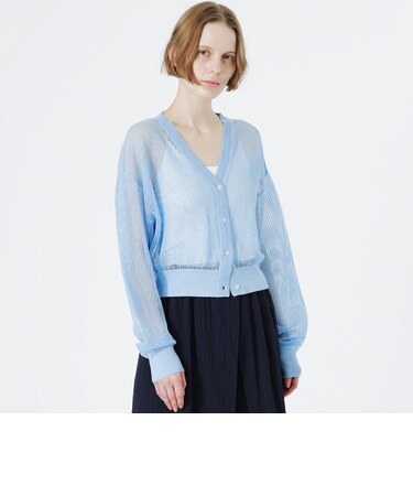 メッシュニットカーディガン