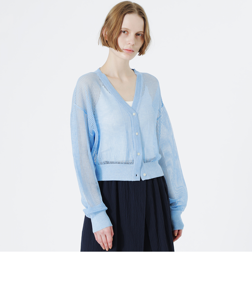 メッシュニットカーディガン