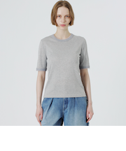 ラメリブTシャツ