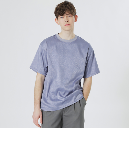 サテンジャカードTシャツ