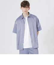 サテンジャカードショートスリーブシャツ