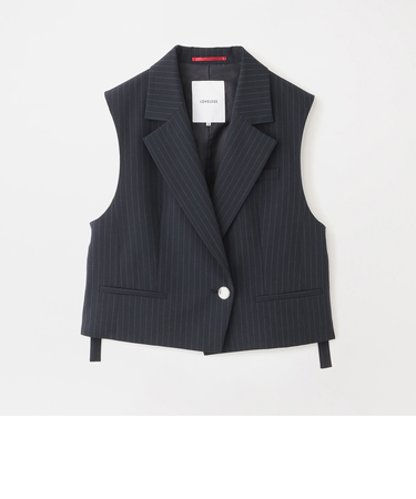 ポプリンショートジレ