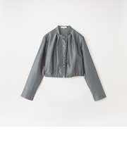 タッククロップドバンドカラーシャツ