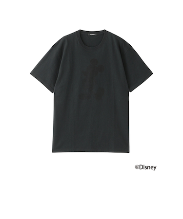 【ミッキーマウス / LOVELESS限定】プリントTシャツ(フロントシルエットスタイル)