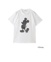【ミッキーマウス / LOVELESS限定】プリントTシャツ(フロントシルエットスタイル)