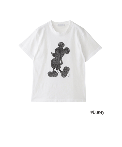 【ミッキーマウス / LOVELESS限定】プリントTシャツ(フロントシルエットスタイル)
