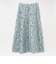 カットジャカードフレアスカート