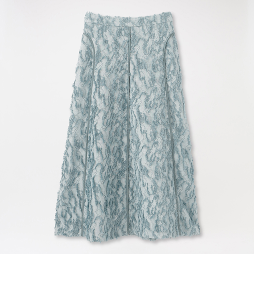 カットジャカードフレアスカート