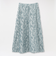 カットジャカードフレアスカート