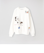【Collage Print Sweatshirt ?artwork by Shohei Yoshida】WOMEN コラボレーション スウェット