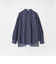 デニムバックギャザーブラウス