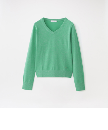 ラメハイゲージVネック