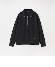 ハーフジップトップス