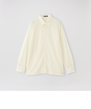 ウールレースジャカードニットシャツ