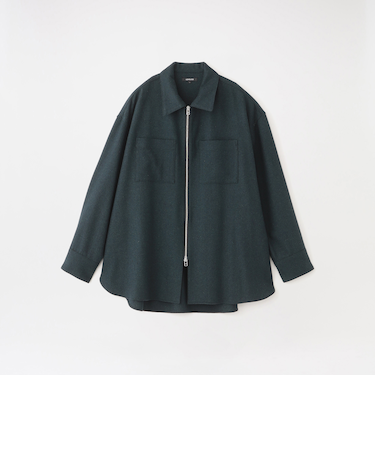 シモーネツイードオーバージップシャツ