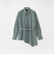 アシンメトリーシャツアウター