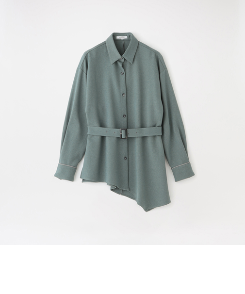 アシンメトリーシャツアウター