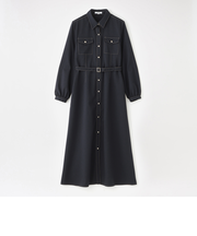 バックスカーフシャツワンピース