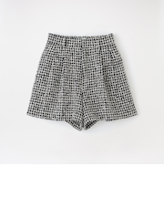 ツイードタックショートパンツ