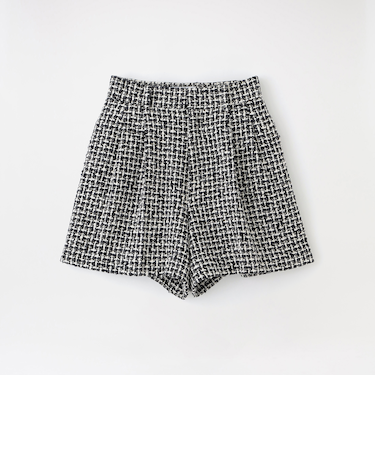 ツイードタックショートパンツ