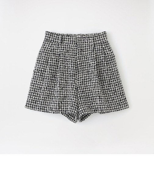 ツイードタックショートパンツ