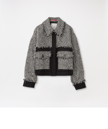 ツイードブルゾン