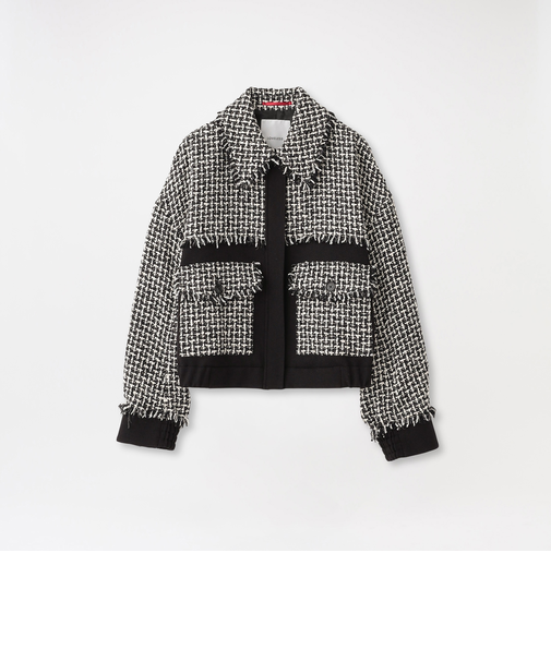 ツイードブルゾン