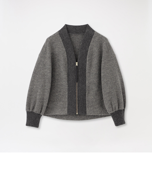 MAPELジップカーディガン