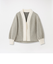 MAPELジップカーディガン