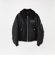 BLACK OF BLACKs ボアコンビフライトブルゾン