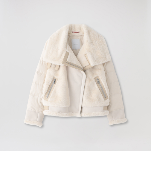 ファーコンビライダースダウン