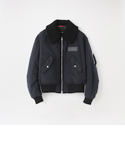 ボアカラーフライトブルゾン