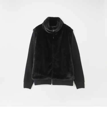 ファーコンビドライバーズニット