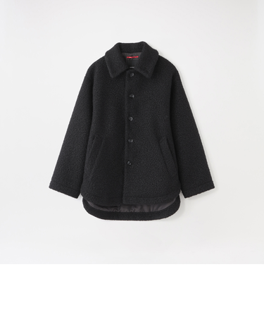 ブラッシュドループボアブルゾン