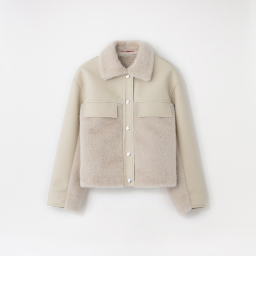 ファーコンビワークブルゾン