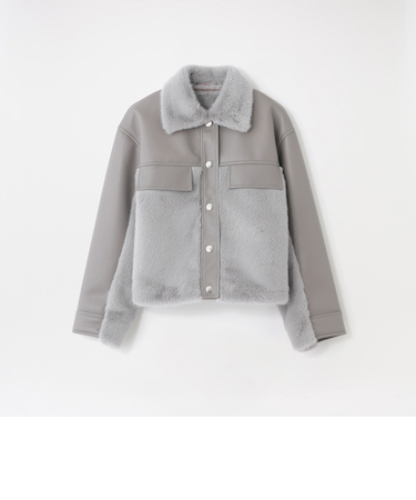 ファーコンビワークブルゾン