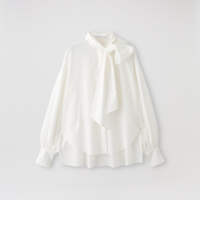 パフコンシャススカーフシャツ