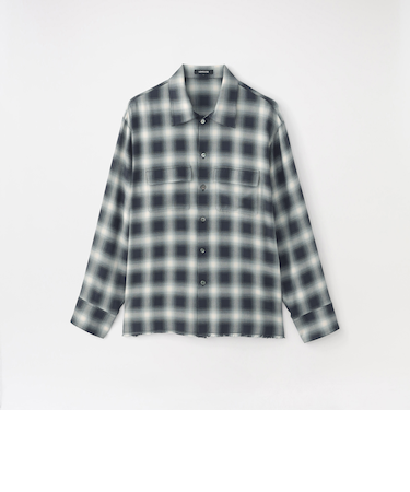 レーヨンオンブレCPOシャツ