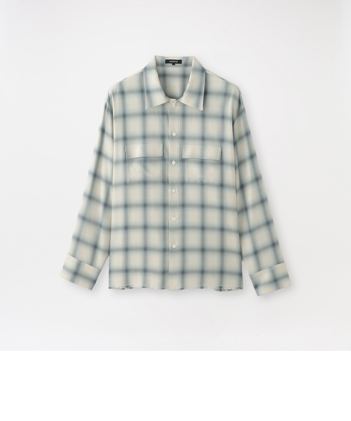 レーヨンオンブレCPOシャツ