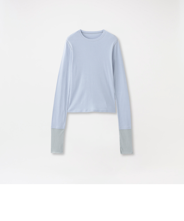 テレコブロッキングトップス