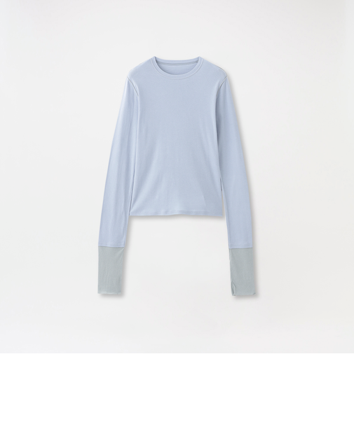 テレコブロッキングトップス