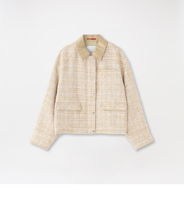 ツイードワークブルゾン