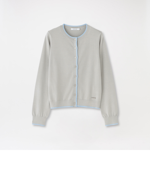 パイピングニットカーディガン