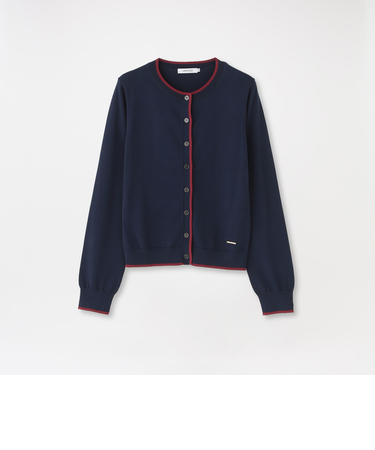 パイピングニットカーディガン