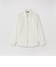 ストライプジップシャツ