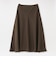 サテンフレアスカート